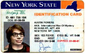 Celebrity Funny Pictures Identification card :Austin Powers :)