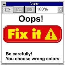 Computer Funny Pictures What color is wrong and dangerous?