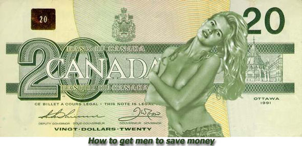 FUNNY PICTURES:How to get men to save money