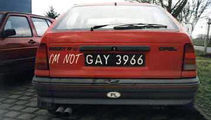 Car Funny Pictures I'm not gay !!!
