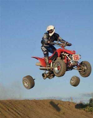 Sport Funny Pictures In front of wheels