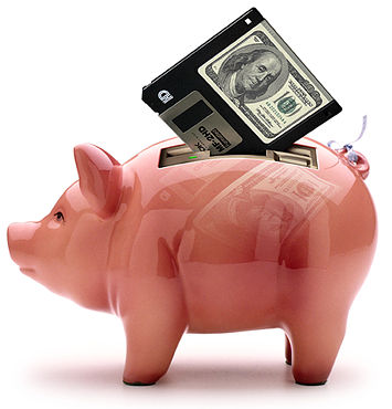Computer Funny Pictures The Piggy bank for E-commerce.